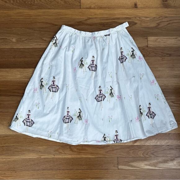 Sandra Poodle Print Skirt - Size 8 - Picture 1 of 6